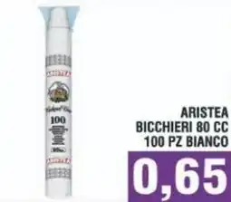 Bitar Aristea bicchieri 80 cc bianco offerta