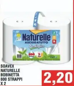 Bitar Soavex naturelle bobinetta 800 strappi offerta