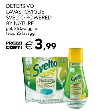 Detersivo lavastoviglie svelto powered by nature gel