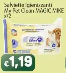 Sidis Salviette Igienizzanti My Pet Clean MAGIC MIKE offerta