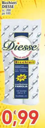 Sidis Bicchieri DIESSE offerta