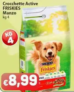 Sidis Crocchette Active FRISKIES Manzo offerta