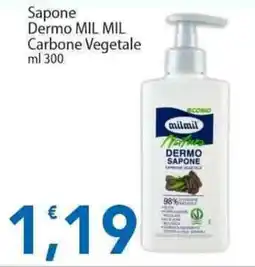 Sidis Sapone Dermo MIL MIL Carbone Vegetale offerta