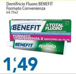 Sidis Dentifricio Fluoro BENEFIT Formato Convenienza offerta