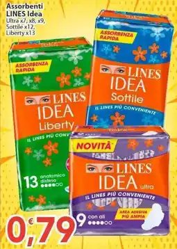Sidis Assorbenti LINES Idea offerta