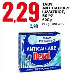 Eurospin Tabs anticalcare lavatrice offerta
