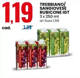 Eurospin Trebbiano/ sangiovese rubicone igt offerta