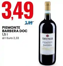 Eurospin Fortepasso piemonte barbera doc offerta