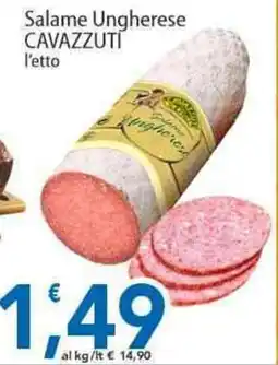 Sidis Salame Ungherese CAVAZZUTI offerta