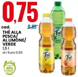 Eurospin Blues thè alla pesca al limone/ verde offerta