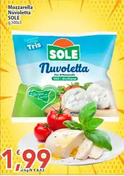 Sidis Mozzarella Nuvoletta SOLE offerta