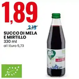Eurospin Amo essere succo di mela e mirtillo offerta