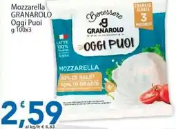 Sidis Mozzarella GRANAROLO Oggi Puoi offerta