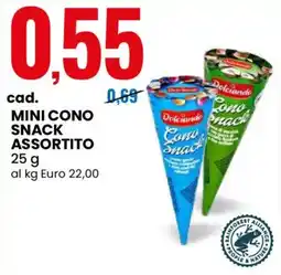 Eurospin Dolciando mini cono snack offerta