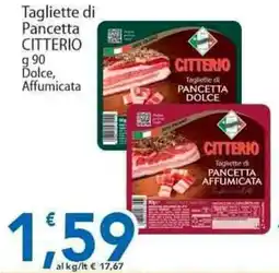 Sidis Tagliette di Pancetta CITTERIO offerta
