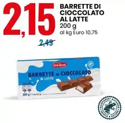 Eurospin Dolciando barrette di cioccolato al latte offerta