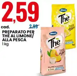 Eurospin Blues preparato per thè al limone/ alla pesca offerta
