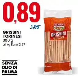 Eurospin Tre mulini grissini torinesi offerta