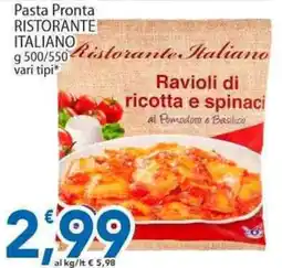 Sidis Pasta Pronta RISTORANTE ITALIANO offerta