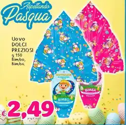Sidis Uovo DOLCI PREZIOSI Bimbo, Bimba offerta