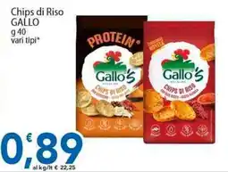 Sidis Chips di Riso GALLO offerta