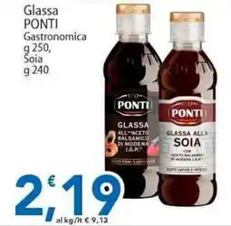 Sidis Glassa PONTI Gastronomica Soia offerta