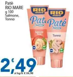 Sidis Patè RIO MARE Salmone, Tonno offerta