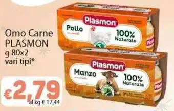 Sidis Omo Carne PLASMON offerta
