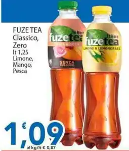 Sidis FUZE TEA Classico, Zero Limone, Mango, Pesca offerta