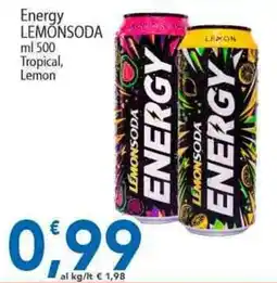 Sidis Energy LEMONSODA Tropical, Lemon offerta