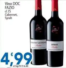 Sidis Vino DOC FAZIO Cabernet, Syrah offerta