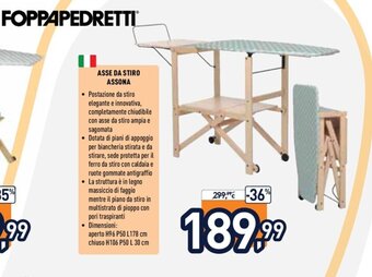 Unieuro Foppapedretti Asse Da Stiro Assona offerta