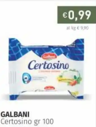 Prezzemolo e Vitale Galbani Certosino 100gr offerta