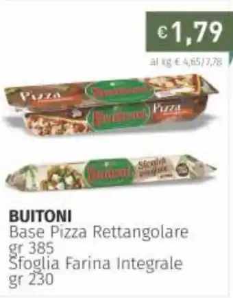 Prezzemolo e Vitale Buitoni Base Pizza Rettangolare 385gr offerta