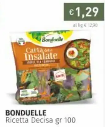 Prezzemolo e Vitale Bonduelle Ricetta Decisa 100gr offerta