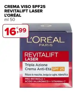 Iperal Crema viso spf25 revitalift laser L'ORÉAL offerta