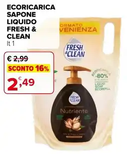 Iperal Ecoricarica sapone liquido FRESH & CLEAN offerta