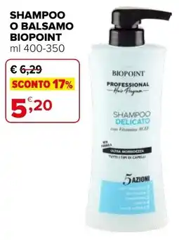 Iperal Shampoo o balsamo BIOPOINT offerta
