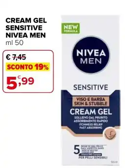 Iperal Cream gel sensitive NIVEA MEN offerta