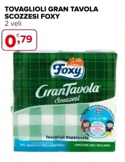 Iperal Tovaglioli gran tavola scozzesi FOXY offerta