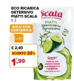 Iperal Eco ricarica detersivo piatti SCALA offerta