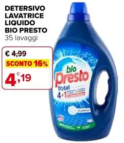 Iperal Detersivo lavatrice liquido BIO PRESTO offerta
