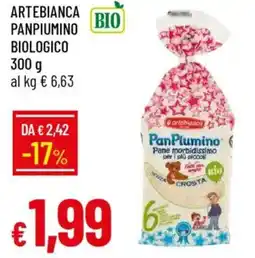 Galassia Artebianca panpiumino biologico offerta