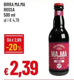 Galassia Birra ma.ma rossa offerta