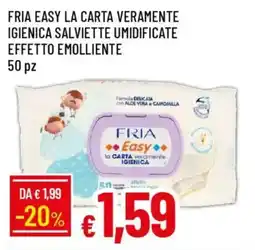 Galassia Fria easy la carta veramente igienica salviette umidificate effetto emolliente offerta