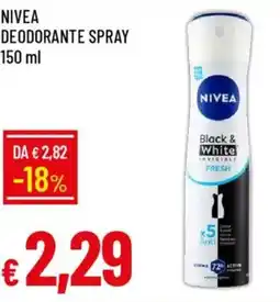 Galassia Nivea deodorante spray offerta