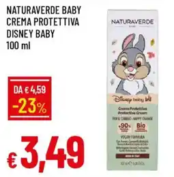 Galassia Naturaverde baby crema protettiva disney baby offerta