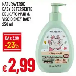 Galassia Naturaverde baby detergente delicato mani & viso disney baby offerta