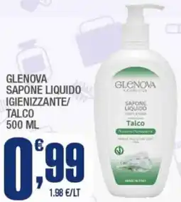 Splendidi e Splendenti Glenova sapone liquido igienizzante/ talco offerta