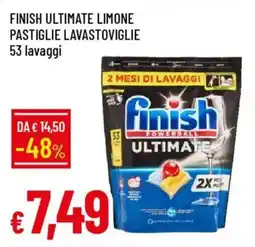 Galassia Finish ultimate limone pastiglie lavastoviglie offerta